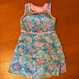 Tommy Bahama Floral Blue and Pink Kids Dress